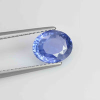 2.26 cts Unheated Natural Blue Sapphire Loose Gemstone Oval Cut Certified