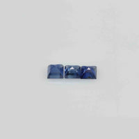 1.9-3.8 mm Natural Calibrated Blue Sapphire Loose Gemstone Square Cut