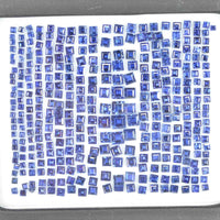 1.3 mm-3.9 mm Natural Calibrated Blue Sapphire Loose Gemstone Square Cut