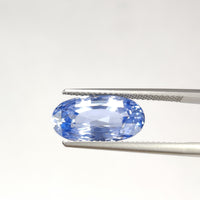 6.60 cts Unheated Natural Pastel Blue Sapphire Loose Gemstone Oval Cut