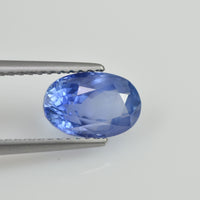 2.65 cts Unheated Natural Blue Sapphire Loose Gemstone Oval Cut Certified