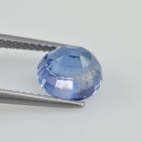 3.43 cts Unheated Natural Blue Sapphire Loose Gemstone Oval Cut Certified