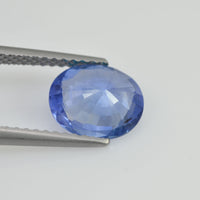 1.90 cts Unheated Natural Blue Sapphire Loose Gemstone Oval Cut Certified