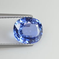 3.17 cts Unheated Natural Blue Sapphire Loose Gemstone Cushion Cut Certified