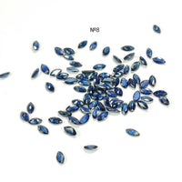 4.5x2.5 MM Natural Blue Sapphire Marquise Cut | 9 Different Grades | Varieties Of Color & Clarity | Deep / Medium / Pastel Blue | Calibrated