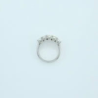 3.50 ctw F-G IF-VS1 GIA Certified Radiant Natural Diamond Ring | 18K White Gold | Classic Collection | 5 Stone Ring