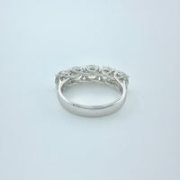 2.88 ctw F VVS2 GIA Certified Round Brilliant Natural Diamond Ring | 18K White Gold | Classic Collection | 5 Stone Ring
