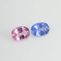1.80 cts Natural Fancy Sapphire Loose Pair Gemstone Oval Cut