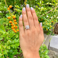 1.01 ct F VVS2 GIA Certified Princess Cut Natural Diamond Ring | 18K White Gold | Classic Collection | Solitaire Ring | Engagement Ring