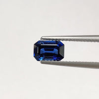 1.60 cts Natural Blue Sapphire Loose Gemstone Emerald Cut Certified