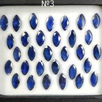 10x5 MM Natural Blue Sapphire Marquise Cut | 9 Different Grades | Varieties Of Color & Clarity | Deep / Medium / Pastel Blue | Calibrated