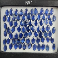 10x5 MM Natural Blue Sapphire Marquise Cut | 9 Different Grades | Varieties Of Color & Clarity | Deep / Medium / Pastel Blue | Calibrated