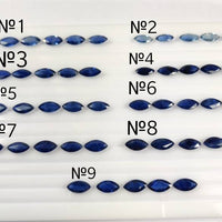 10x5 MM Natural Blue Sapphire Marquise Cut | 9 Different Grades | Varieties Of Color & Clarity | Deep / Medium / Pastel Blue | Calibrated