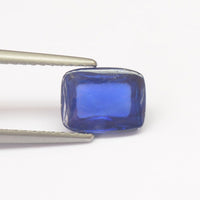 1.64 cts Unheated Natural Blue Sapphire Loose Gemstone Cabochon Cushion Cut Certified