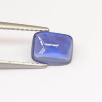 1.64 cts Unheated Natural Blue Sapphire Loose Gemstone Cabochon Cushion Cut Certified