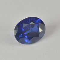 1.63 cts Natural Blue Sapphire Loose Gemstone Oval Cut Certified