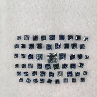 1.2 - 3.3 MM Natural Blue Sapphire Loose Gemstone Princess Cut