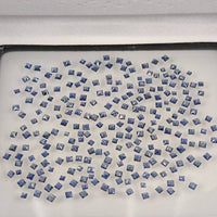 1.2-1.8 mm Natural Blue Sapphire Loose Gemstone Princess Cut