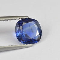 2.01 cts Natural Blue Sapphire Loose Gemstone Cushion Cut Certified