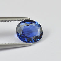 1.96 cts Natural Blue Sapphire Loose Gemstone Oval Cut Certified