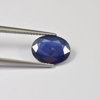 3.64 cts Natural Blue Sapphire Loose Gemstone Oval Cut
