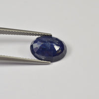 3.72 cts Natural Blue Sapphire Loose Gemstone Oval Cut