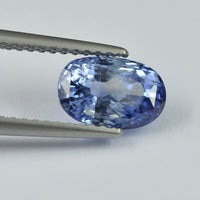 2.02 cts Unheated Natural Blue Sapphire Loose Gemstone Oval Cut Certified