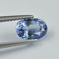 2.02 cts Unheated Natural Blue Sapphire Loose Gemstone Oval Cut Certified