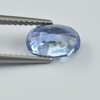 2.02 cts Unheated Natural Blue Sapphire Loose Gemstone Oval Cut Certified