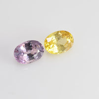 2.30 cts Natural Fancy Sapphire Loose Pair Gemstone Oval Cut