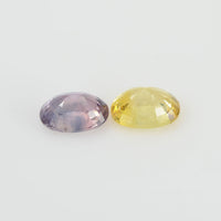 2.30 cts Natural Fancy Sapphire Loose Pair Gemstone Oval Cut