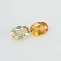 1.89 cts Natural Fancy Sapphire Loose Pair Gemstone Oval Cut