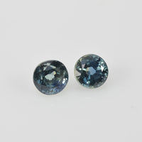 4.00 mm Natural Blue Sapphire Loose Pair Gemstone Round Cut