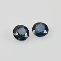 4.00 mm Natural Blue Sapphire Loose Pair Gemstone Round Cut