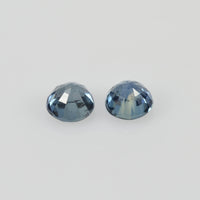 4.00 mm Natural Blue Sapphire Loose Pair Gemstone Round Cut