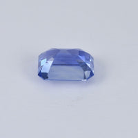 1.43 cts Unheated Natural Blue Sapphire Loose Gemstone Emerald Cut Certified