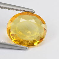 1.72 cts Natural Yellow Sapphire Loose Gemstone Oval Cut