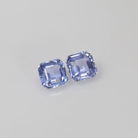 2.70 Cts Natural Blue Sapphire Loose Pair Gemstone Octagon Cut