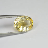 2.72 cts Natural Yellow Sapphire Loose Gemstone Oval Cut