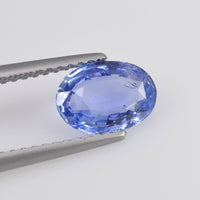 1.34 cts Natural Blue Sapphire Loose Gemstone Oval Cut Certified