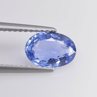 1.34 cts Natural Blue Sapphire Loose Gemstone Oval Cut Certified
