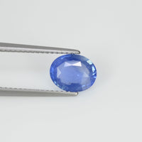 1.60 cts Unheated Natural Blue Sapphire Loose Gemstone Oval Cut Certified