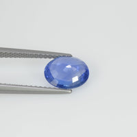 1.60 cts Unheated Natural Blue Sapphire Loose Gemstone Oval Cut Certified