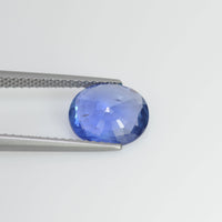 2.30 cts Unheated Natural Blue Sapphire Loose Gemstone Oval Cut Certified