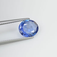 2.08 cts Unheated Natural Blue Sapphire Loose Gemstone Oval Cut Certified