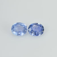2.34 cts Natural Blue Sapphire Loose Pair Gemstone Oval Cut