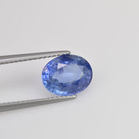 2.81 cts Unheated Natural Blue Sapphire Loose Gemstone Oval Cut Certified