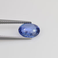 2.81 cts Unheated Natural Blue Sapphire Loose Gemstone Oval Cut Certified