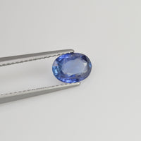1.29 cts Unheated Natural Blue Sapphire Loose Gemstone Oval Cut Certified