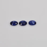 6x5 Natural Calibrated Sri Lanka Blue Sapphire Loose Gemstone Oval Cut